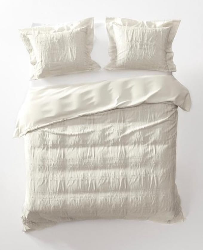 Yellow Lavina Dekbedovertrek - Litsjumeaux - 240x200/220 cm - Off White