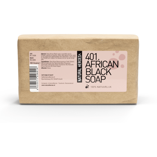 Natural Heroes African Black Soap (100% natuurlijk) - 100 gram