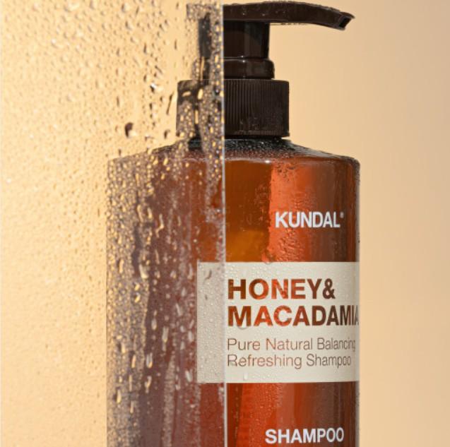 [KUNDAL] Honing & Macadamia Natuurshampoo #Witte Musk (Vernieuwing) 500 ml white