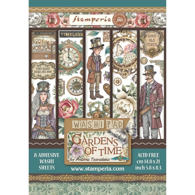 Washi Pad "Gardens of Time"