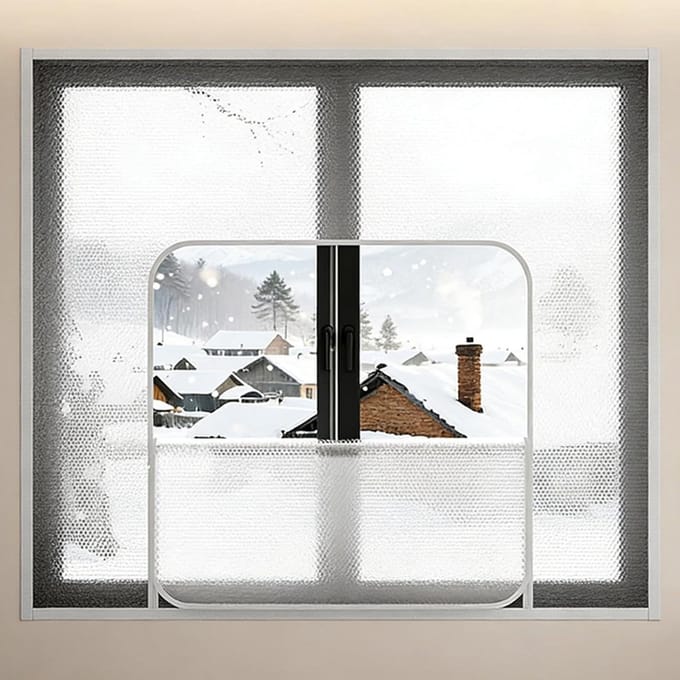 Raamisolatiefolie - Thermische folie - Energie besparen - Dubbele ritssluiting - Diverse maten - Transparant