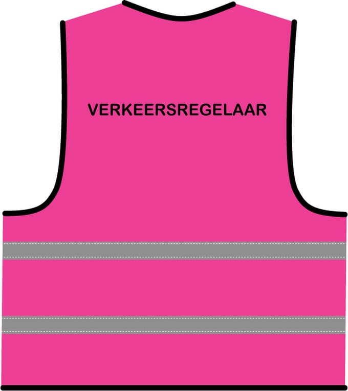 Verkeersregelaar hesje roze