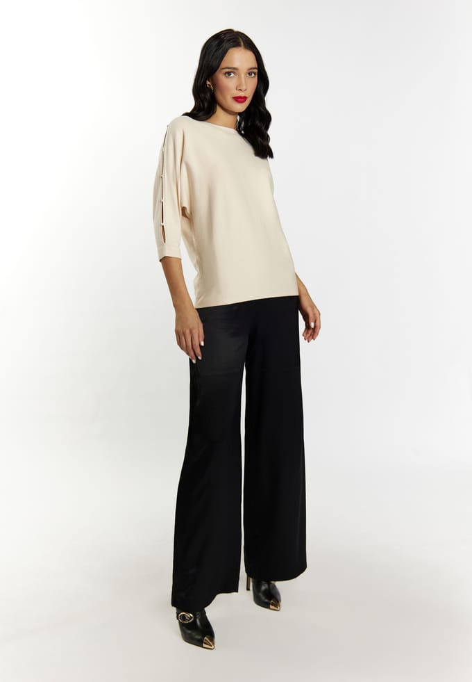 Faina Gebreide trui Dames beige
