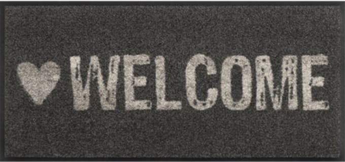 Kleen-Tex Wash+Dry Design Wasbare Deurmat - Loper - Warmly Welcome - 35 x 75cm