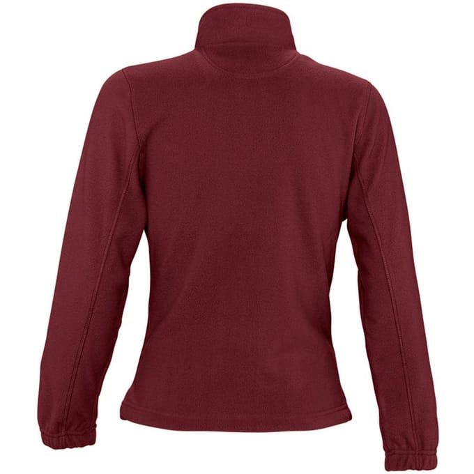 SOLS Dames/dames North Full Zip Fleece Jacket (Bourgondië)