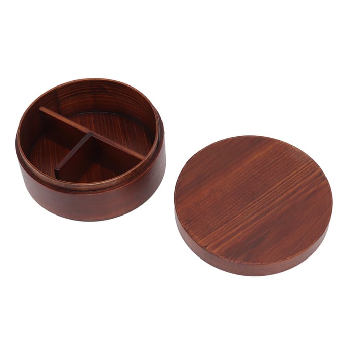 Lunchbox Bento Voedsel Fruit Container Grote Capaciteit Goede Afsluiting met Verdeelvak voor Kantoor School L brown