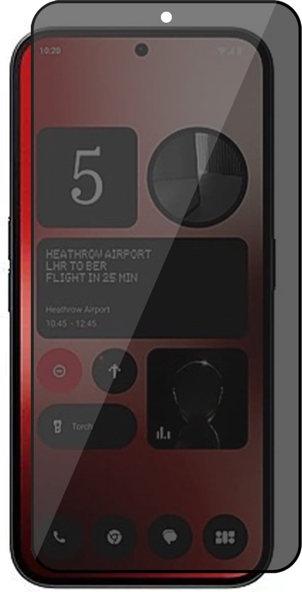 Privacy Screenprotector geschikt voor Nothing Phone 2a / 2a Plus - Volledig Dekkend Glas Screen Protector