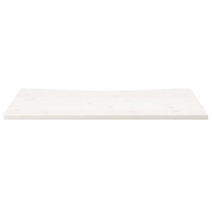 vidaXL - Bureaublad - 110x55x2,5 - cm - massief - grenenhout - wit