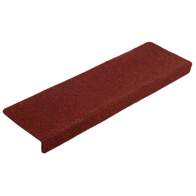 vidaXL - Trapmatten - Zelfklevend - 10 - st - 65x21x4 - cm - Bordeaux - Rood