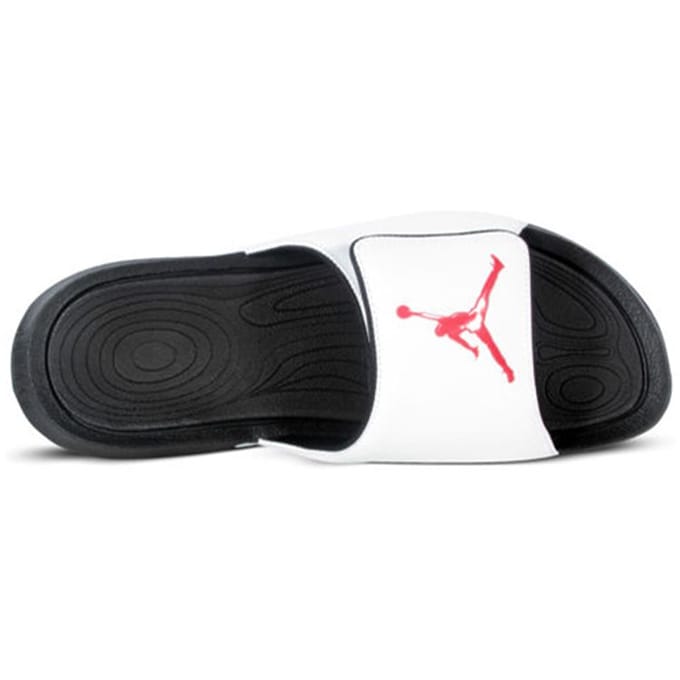 Jordan Hydro 6 Slide - Badslippers - Maat 47.5 - Wit/Zwart/Gym Red / Wit Zwart - Hydro 6 - Lifestyle - Unisex Badslippers