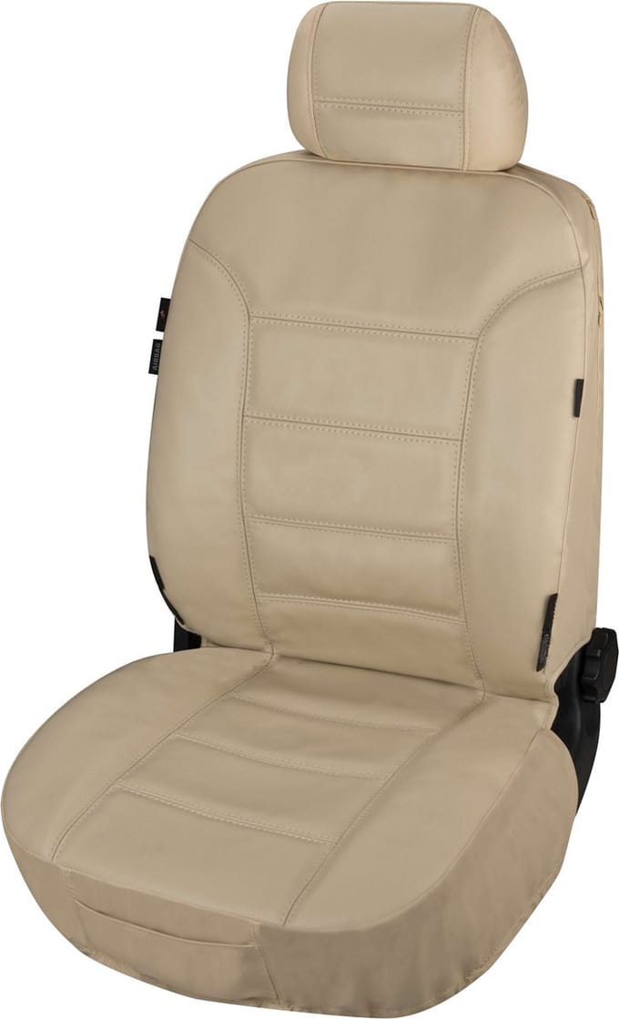Walser Autostoelhoes Billy van echt leer beige ZIPP-IT - 1 stuk