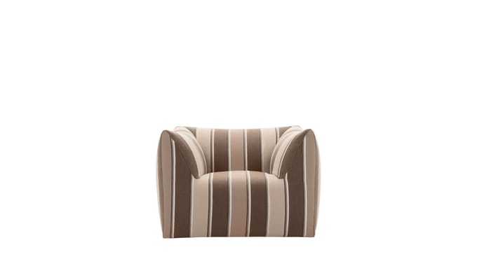 B&B Italia Le Bambole Bambola fauteuil outdoor - Lima Stripe Sand
