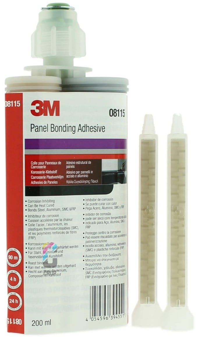 3M 08115 2K Constructielijm ZWART - Duo-patroon + 2 mengtips