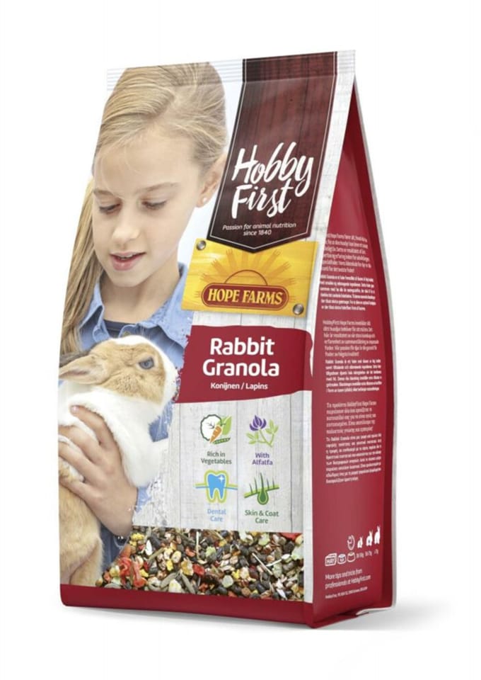 6x HobbyFirst Hope Farms Konijn Granola 800 gr