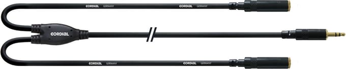 Cordial CFY 0.3 WYY - Y-kabel, stereo mini-jack (m) - 2x stereo mini-jack (f), 30cm