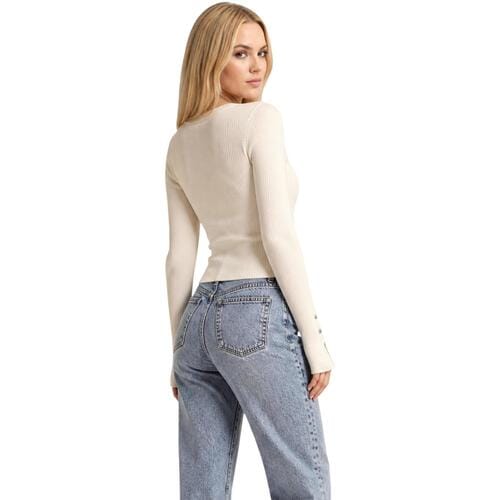 slim fit shirt met lange mouwen van viscosemix model 'Ellie'