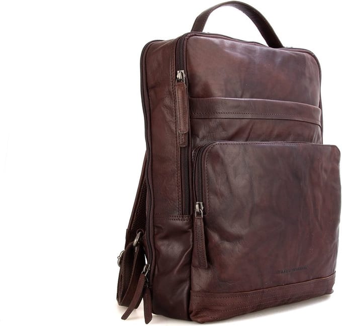 Leren Rugzak - 16.4 inch - Virginia - Donkerbruin