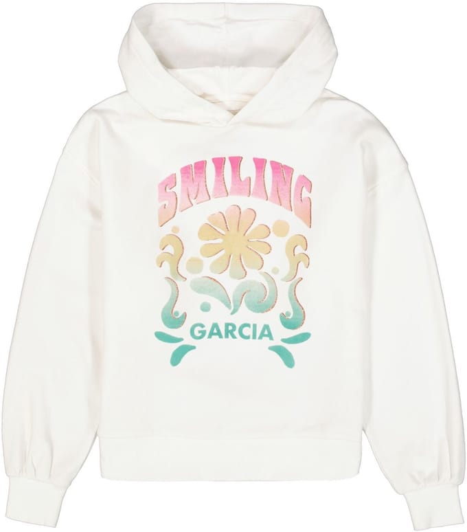 GARCIA Meisjes Sweater Wit - Maat 164/170
