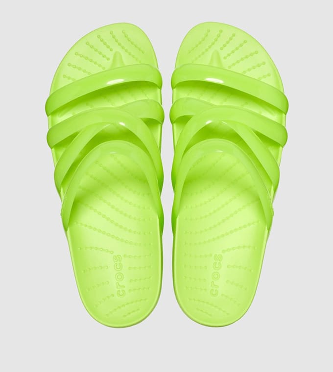 Crocs Splash Glossy - Sandalen - Limeade - W10 EU 41-42