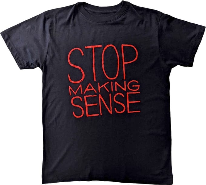 Talking Heads - Stop Making Sense Heren Tshirt - S - Zwart