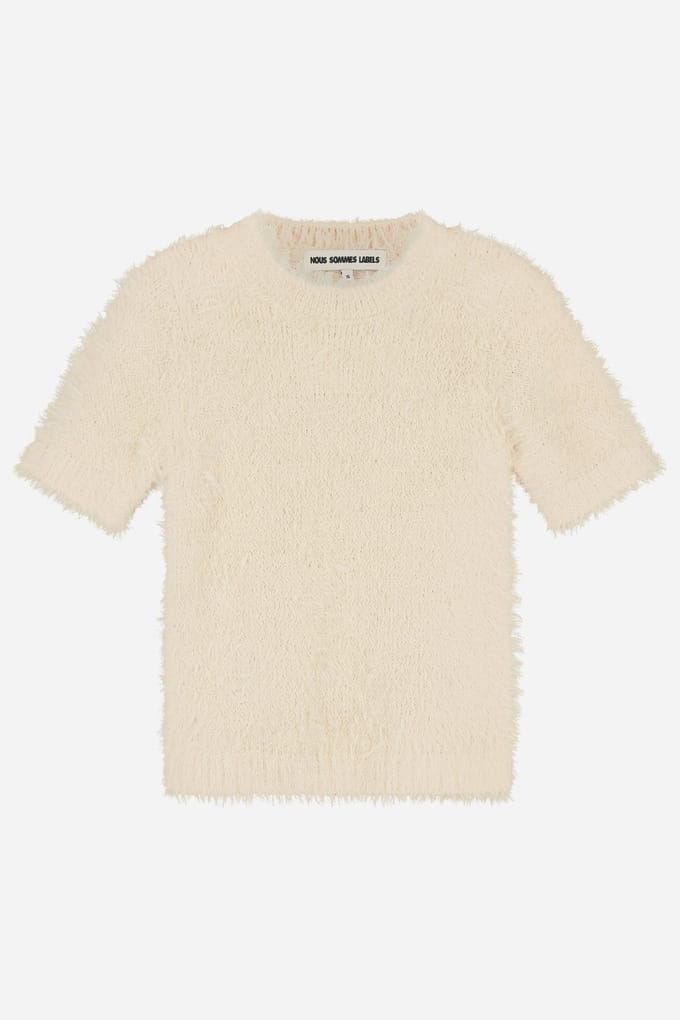We Are Labels Nous Sommes Labels – Amy Fuzzy Top Sand Größe: M | Hemden Outlet | Damen | Braun