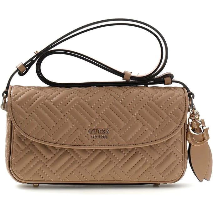 GUESS schoudertas Sally Convertible Xbody Flap Black zwart