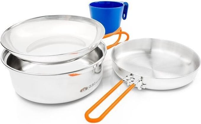 GSI Glacier RVS 1-Persoons Kookset - Duurzaam & Compact