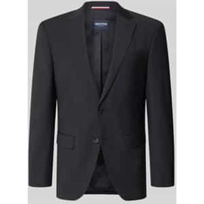 slim fit 2-knoops colbert met klepzakken
