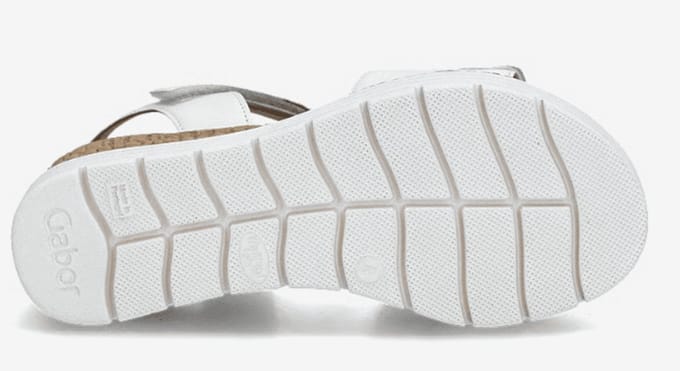 Gabor Damen Sandalette Genua in weiss