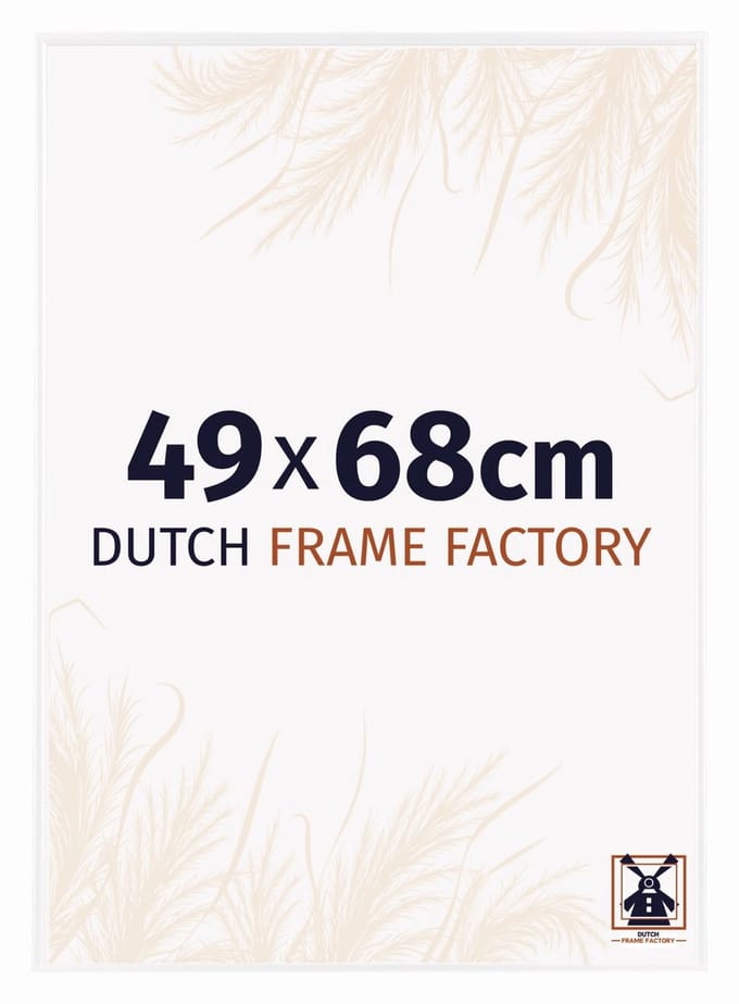 Fotolijst 49x68 cm - Kunststof - Wit Hoogglans - Easy