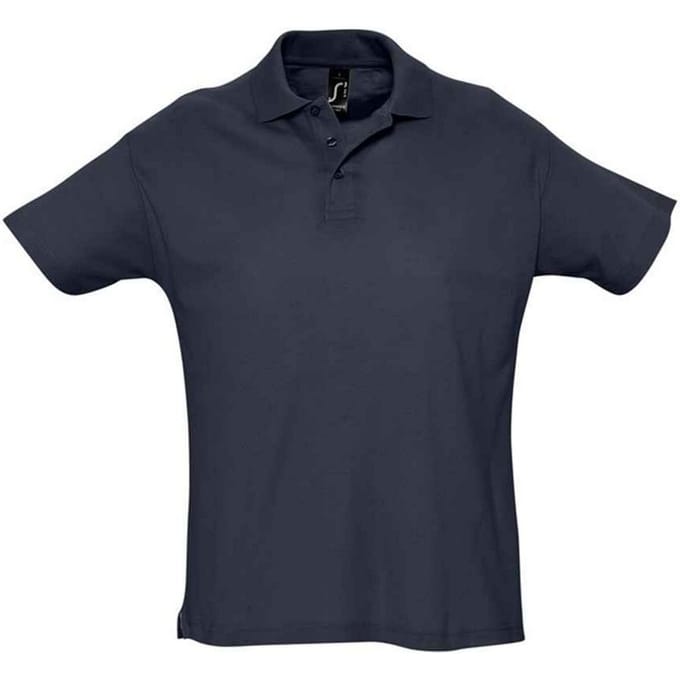 SOLS Heren Zomer II Poloshirt (Marine)
