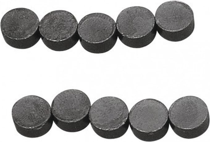 Rayher hobby magneten - 10x - rond - knutsel/koelkast magneten - 8 x 4 mm