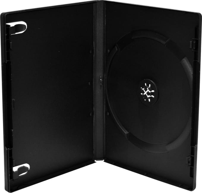 MediaRange | DVD Videobox | 14mm | 1 Disc | Zwart | 50 Stuks