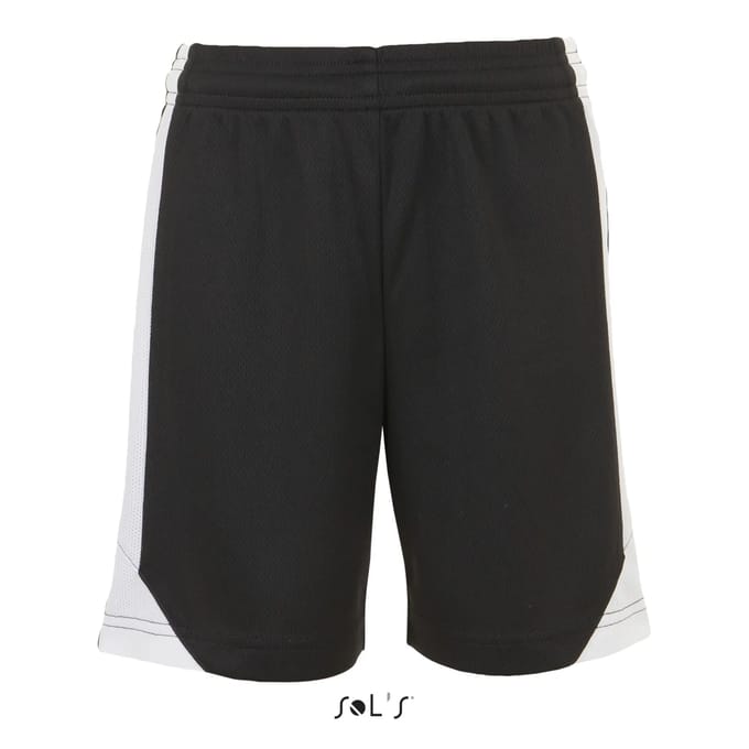 SOL'S Kids´ Olimpico Contrast Short LT01720 - Black/White - 12 Jahre (152)