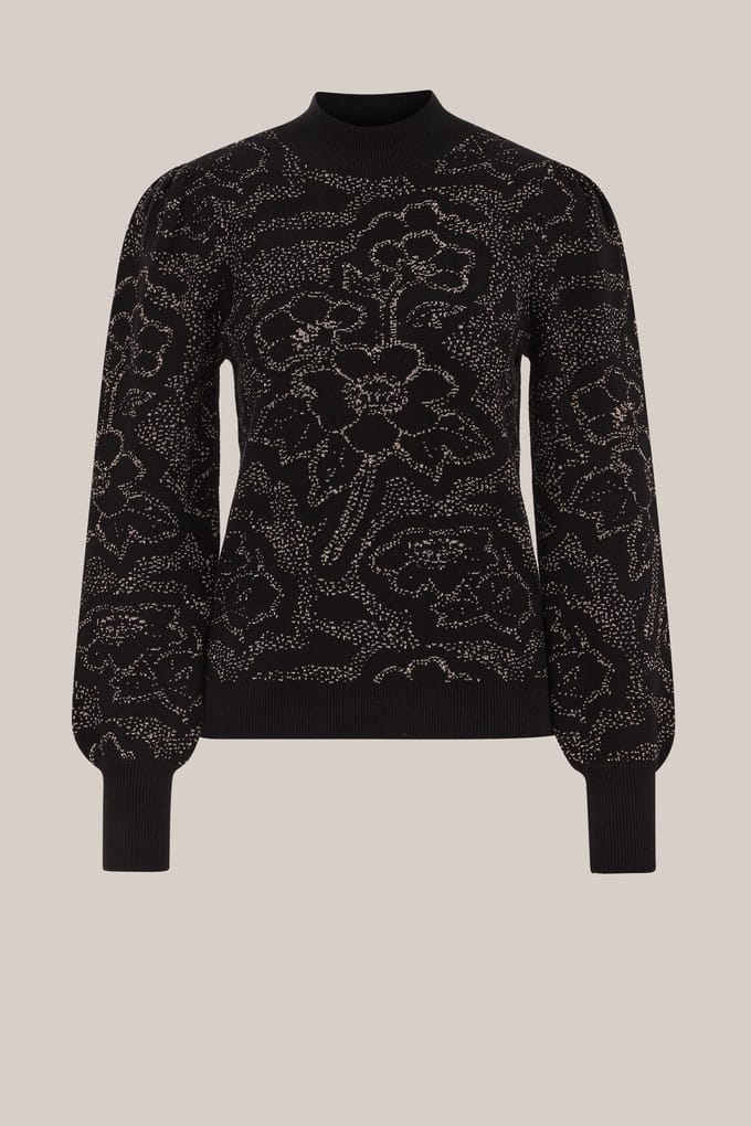 We Fashion Knitted Pullover Black Größe: M | Pullover Outlet | Damen | Schwarz