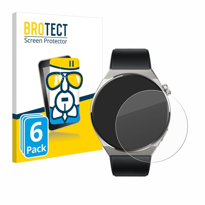 Screenprotector 6 Stuks voor Huawei Watch GT 3 Pro Titanium (46mm) Beschermglas transparant