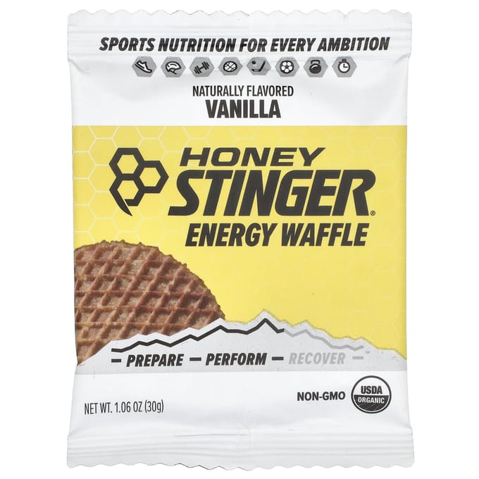 Honey Stinger, gaufres énergétiques, vanille, 12 paquets, 30 g (1,06 oz) chaque
