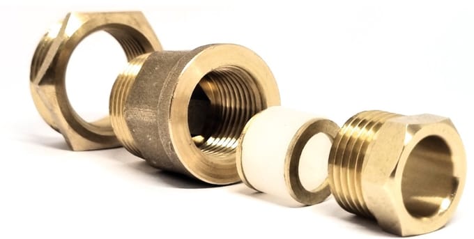 HCF-koppeling met afdichting voor verwarmingskabel ¾″ en 1″ (M20/M25)