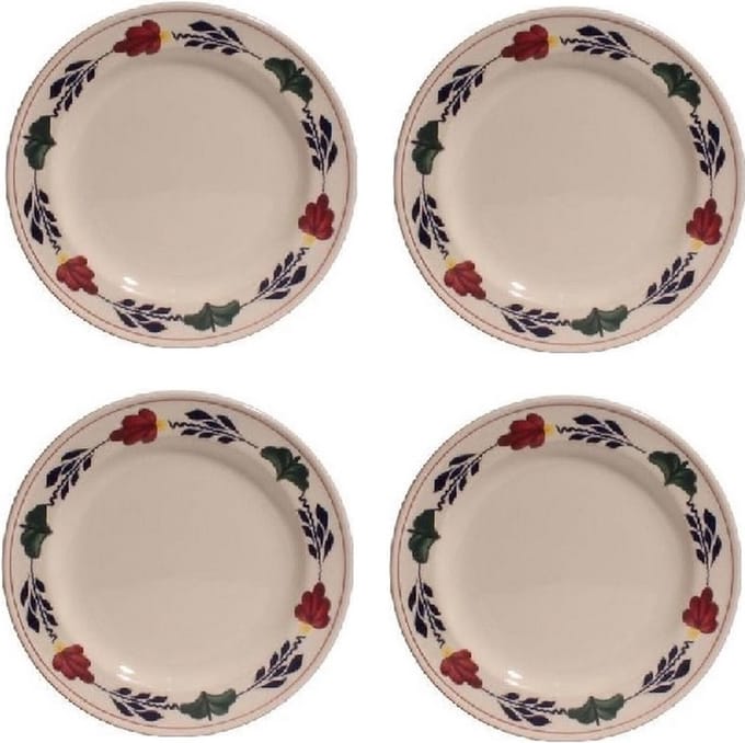 Boerenbont ontbijtborden Ø 21cm - set van 4 Stuks