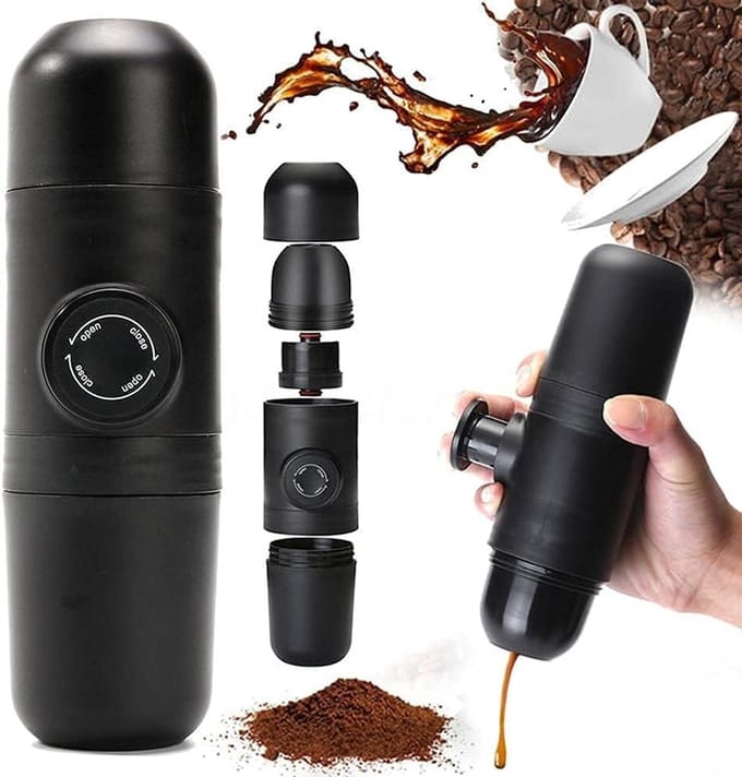 Draagbare Espresso Machine voor Perfecte Koffie op Reis