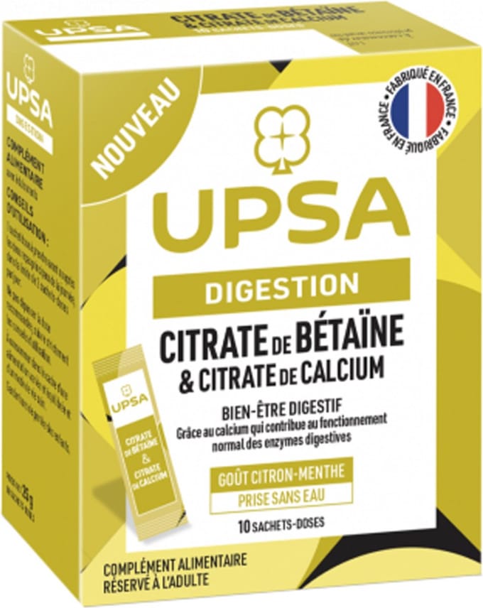 UPSA Betaïnecitraat en Calciumcitraat 10 Zakjes