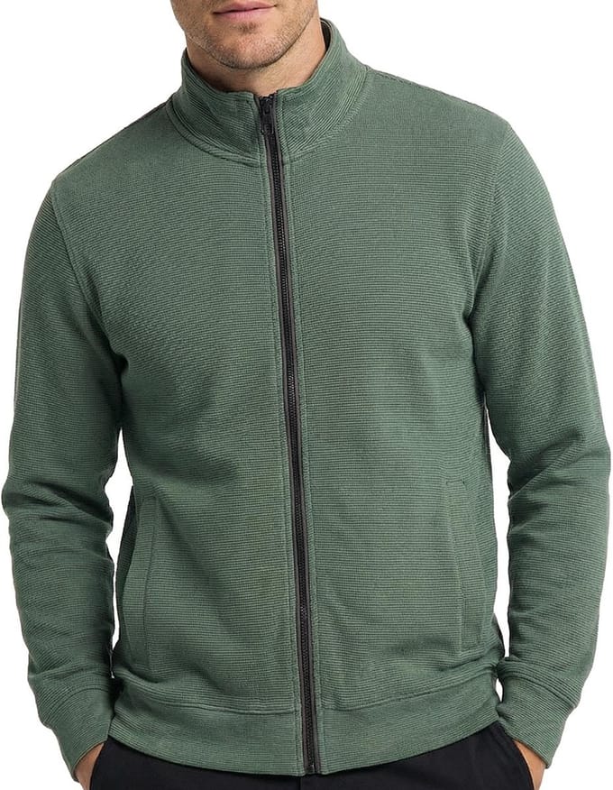 CASA MODA comfort fit sweatvest - groen - donkerblauw