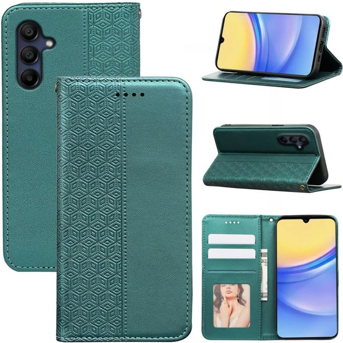 TwoTone Samsung Galaxy A36 Slim Magnetic Bookcase Groen
