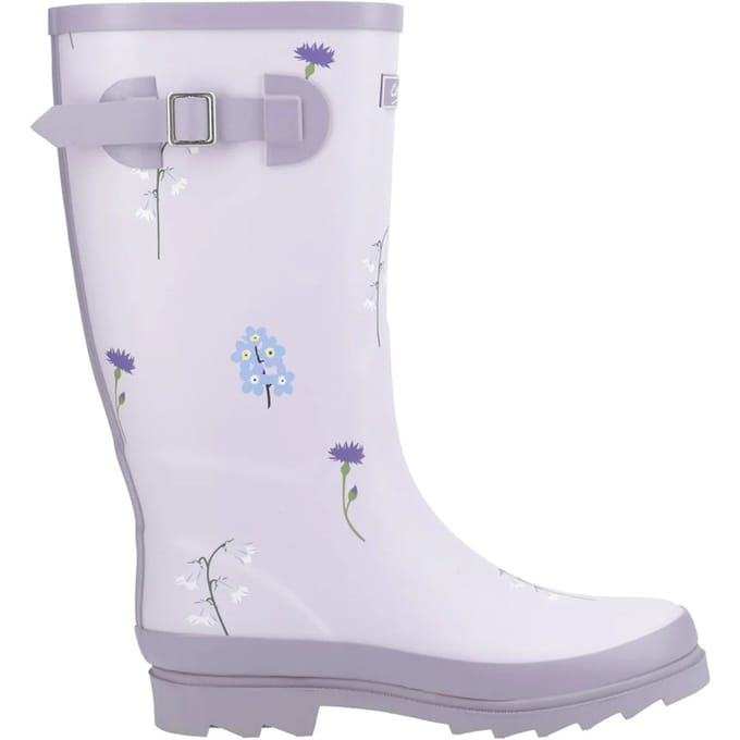 Cotswold Dames Wildbloem Wellingtonlaarsjes (Lila)
