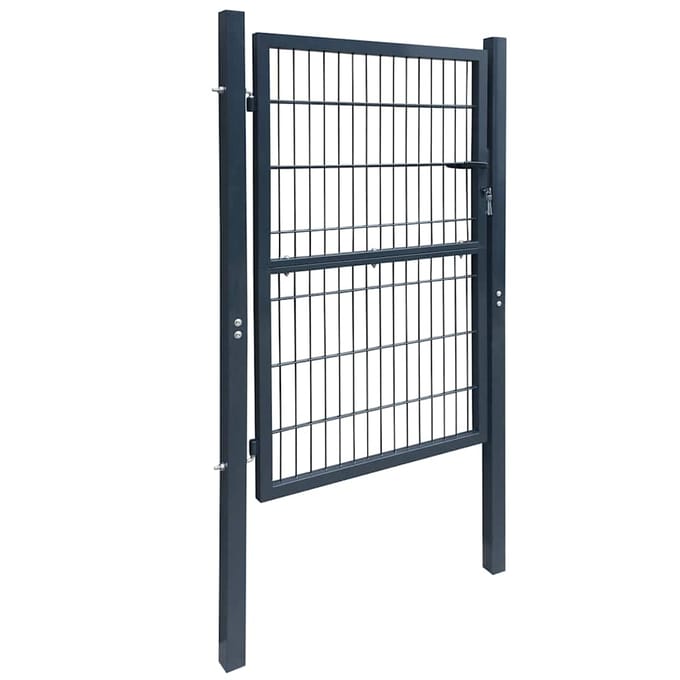 vidaXL - 2D - Hekpoort - (Enkel) - Antracietgrijs - 100x140 - cm
