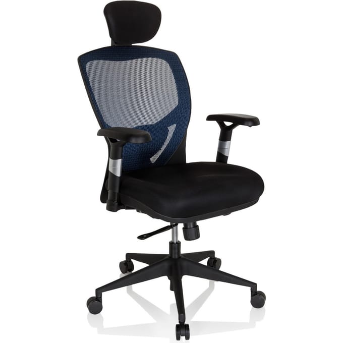 VENUS BASE - High end bureaustoel Blauw / Zwart