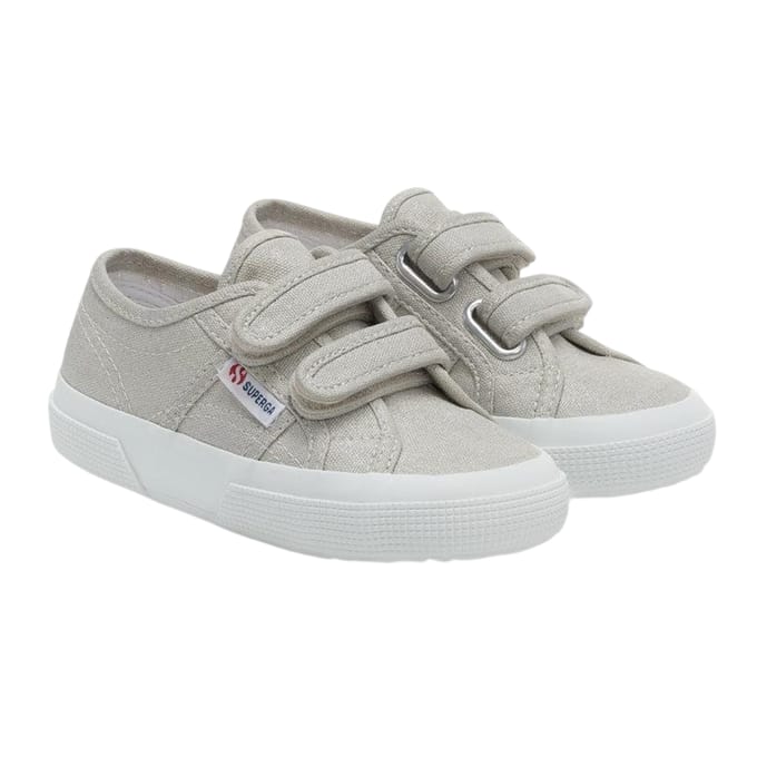 Superga Meisjes 2750 Glitterband Sneakers (Grijs)