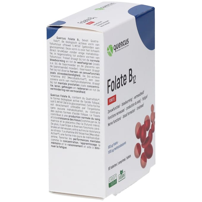 Quercus Folate B12 Forte 80 Smelttabletten