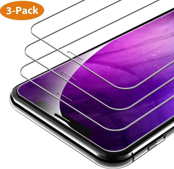 3x Screenprotector Tempered Glass Glazen Gehard Screen Protector 2.5D 9H (0.3mm) - Geschikt Voor: iPhone Xr