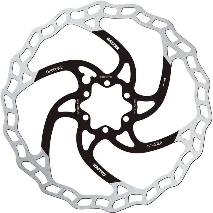 GALFER BRAKING SYSTEMS Schijfrem Schijf DB006W2 DISC WAVE voor MTB (6-bout) 200/2,0 mm
